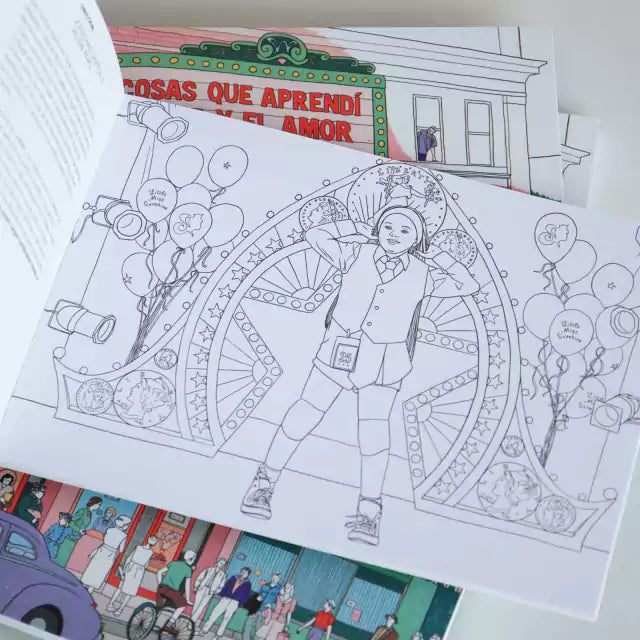 Libro para Colorear 20 Cosas que Aprendi del Cine y el Amor