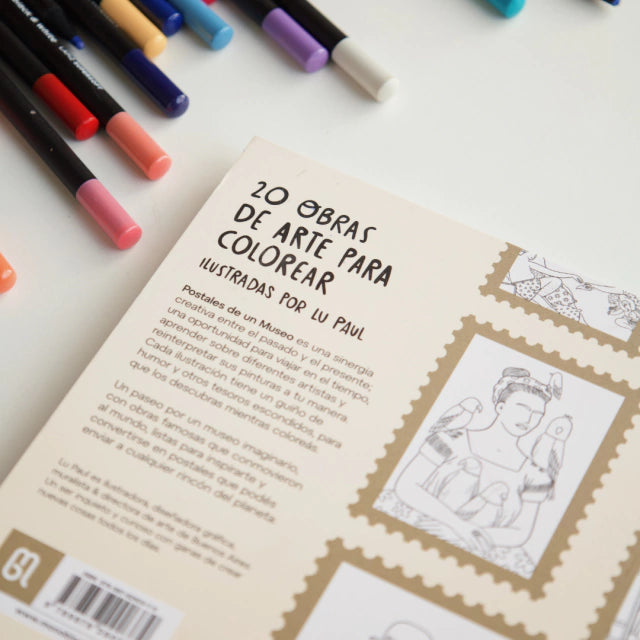 Libro para Colorear Postales de un Museo