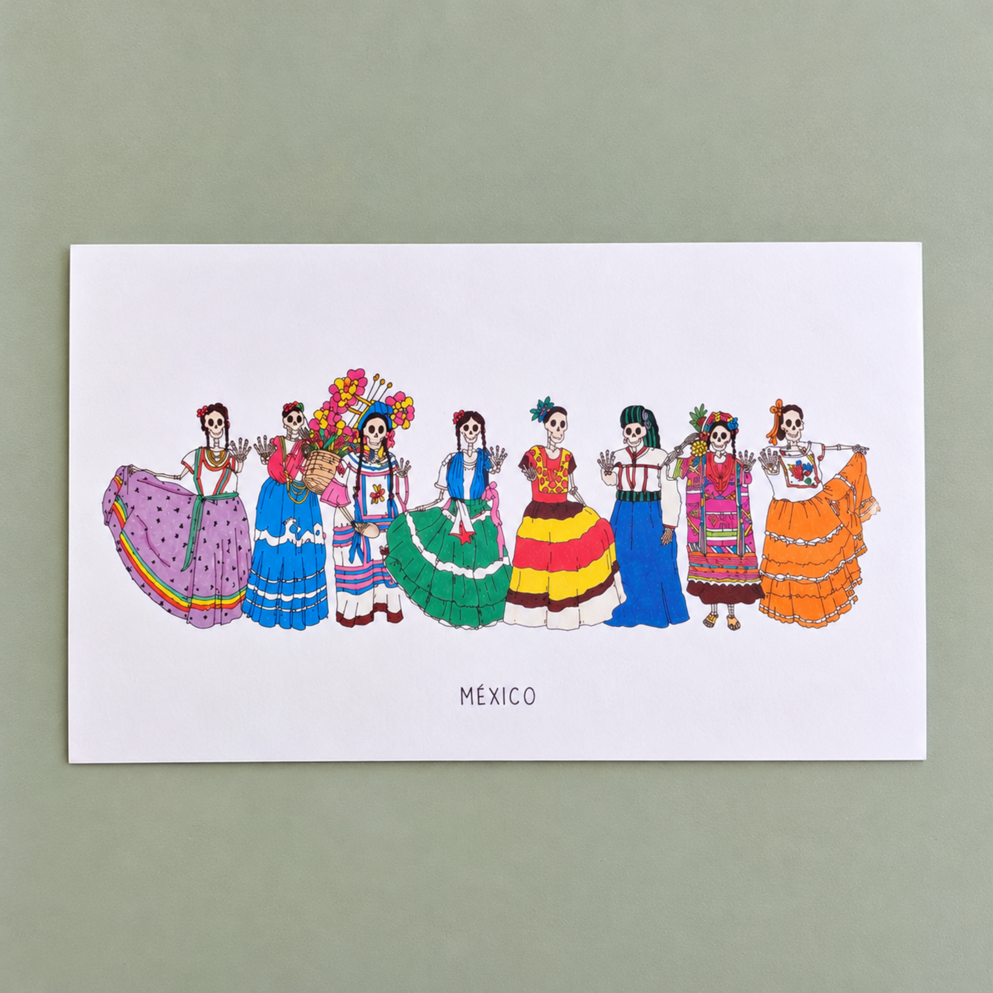 Postal Once In Oaxaca